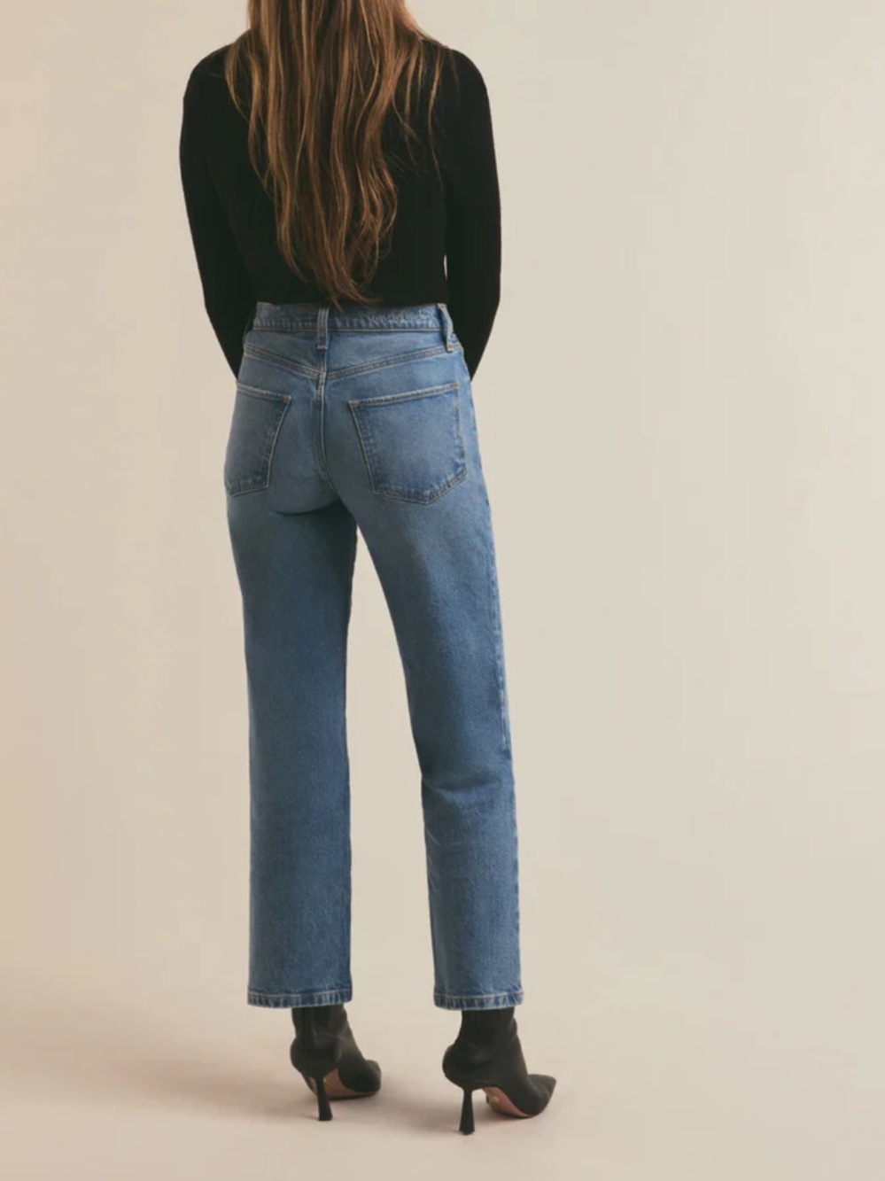 Favorite Daughter THE SHORTIE MORGAN HIGH RISE STRAIGHT Size 26 NWT - Picture 3 of 11